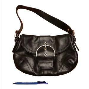 Danier black leather purse
